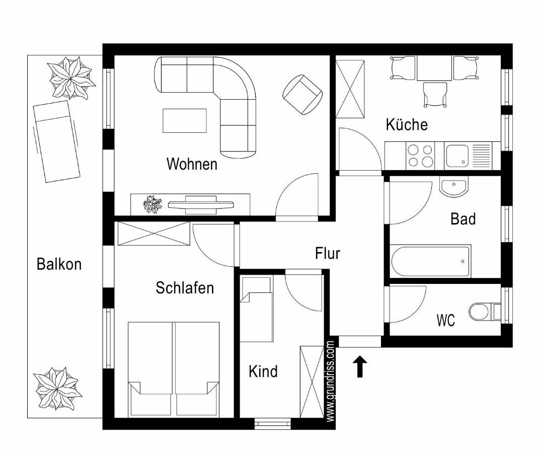 Ferienwohnung Asenberg バート・ザルツフレン エクステリア 写真